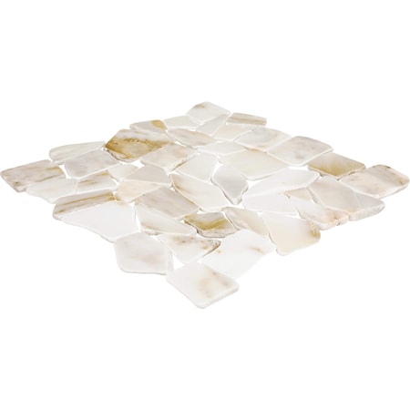 Daltile Gamma Natural Stone Pebble Wall and Floor Mosaic Tile, 10PK M342PEBBMSHN
