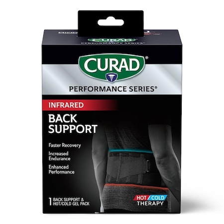 Medline CURAD Performance Series Infrared Back Support with Hot and Cold Compress CURIM22501HH