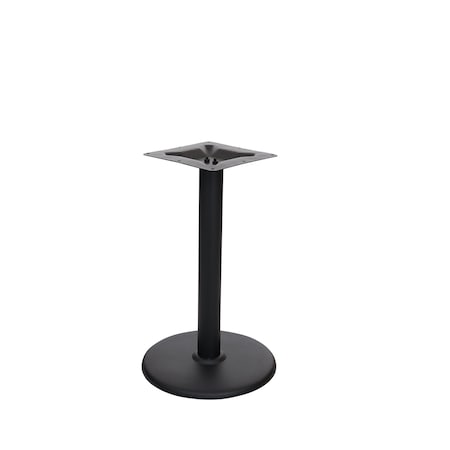Bfm Seating Stamped Steel - 18in Round Base - Dining Height - 3in Column - 11 7/8in Bolt-On Top Plate STB-18RBP