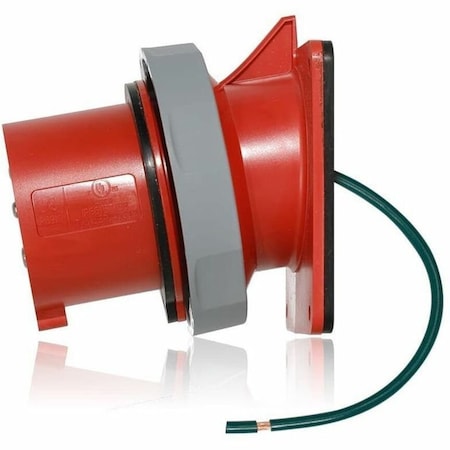 Leviton Pin & Sleeve Inlet, 30 A, 277/480V AC, Three Phase, 4 Pole, Screw Terminals Wire Connection Type 530B7WLEV