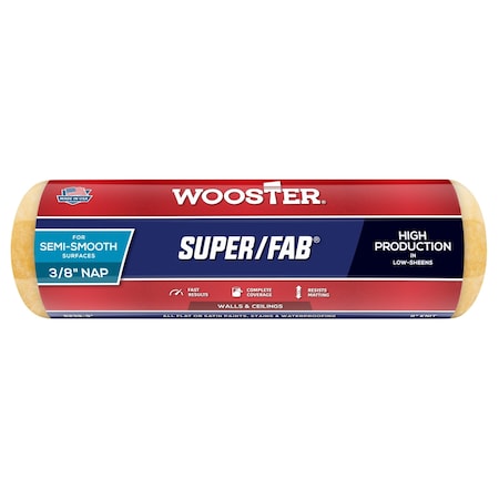 Wooster R239-9 9 in. Roller Cover- 0.37 in. Nap 567302