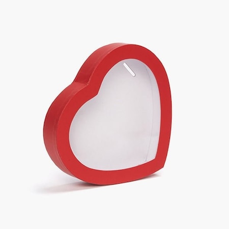 Nashville Wraps Red Heart Boxes, Small with Window 6.75x6x1.25, 3PK HBSW1RE