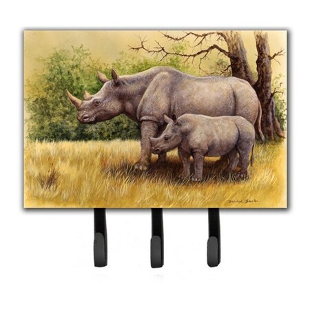 Carolines Treasures Rhinoceros by Daphne Baxter Leash or Key Holder BDBA0306TH68