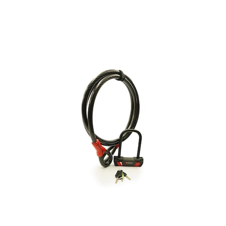 Doublelock BEAST Bundle, Ultra Duty U-Lock with 9.8ft x 20mm Heavy Gauge Cable with Vinyl Coating 090-066A