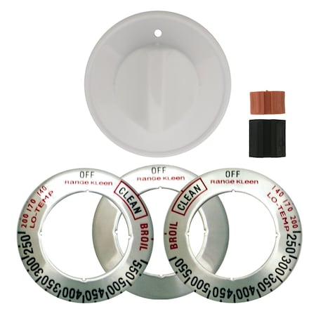 Range Kleen Plastic Replacement Knob Kit 8231