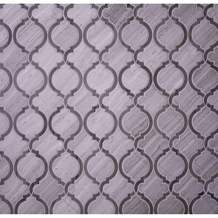 Apollo Tile Royal Beige Arabesque 5.35 sq.ft 11 in. x14 in. Marble Waterjet Tile, 5PK APLTRL991EC76