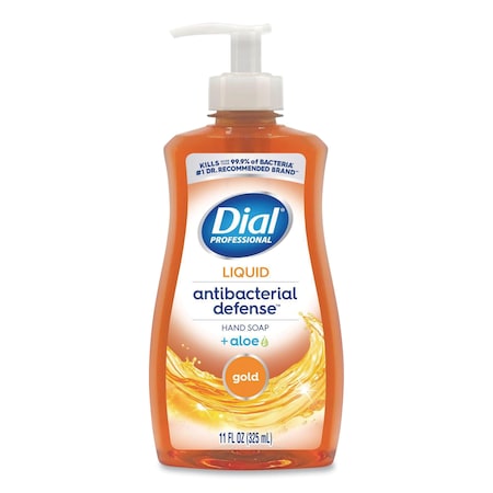 Dial Professional Antibacterial Defense Gold Hand Soap + Aloe, Original, 11 oz Pump Bottle, 12PK 1700035470