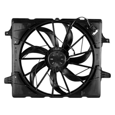 Geared2Golf Radiator Cooling Fan Assembly for 2011-2017 Grand Cherokee & Durango 3.6-5.7L Single Fan GE1601349