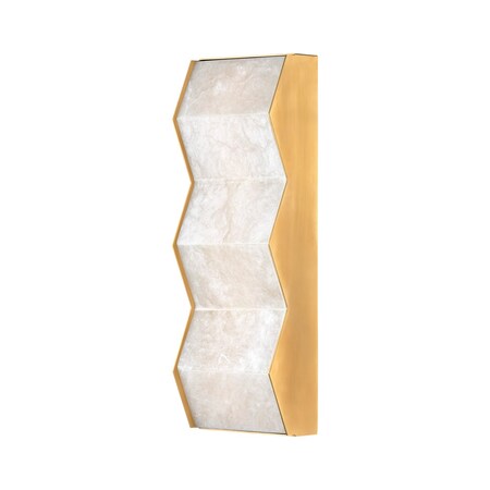 Corbett Lighting Tanzanite 1 Light Wall Sconce 6 In. Vintage Brass 379-01-VB