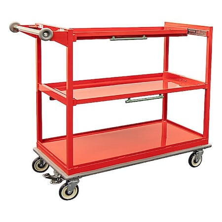 New Age Industrial Utility Cart, 47 in H, 53 in L, 27 in W 54051RED