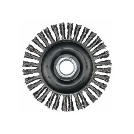Pferd Stringer Bead Twist Knot Wheel, 4 D x 3/16 W, .02 Stainless Steel, 20,000 rpm 419-82307
