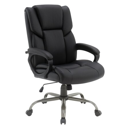 Office Star Products Executive Seating Chair, Flack Faux Leather FL14571-u6