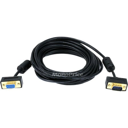 Monoprice A/V Cable, Ultra Slim SVGA M/F, 15Ft 6372