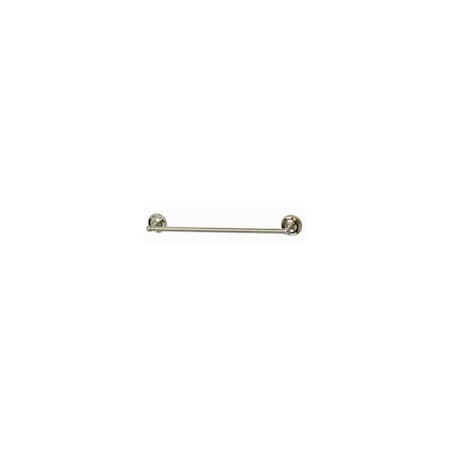 Homewerks Worldwide-Import Rounded Towel Bar, Brushed Nickel, 18-In. 231184