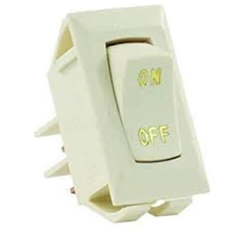 Jr Products 12V Labeled On, Off Switch, Ivory JRP12615