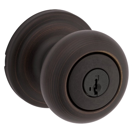 Kwikset Signature Series Keyed Entry Knob, Metal, Venetian Bronze 740J11PSMTCP