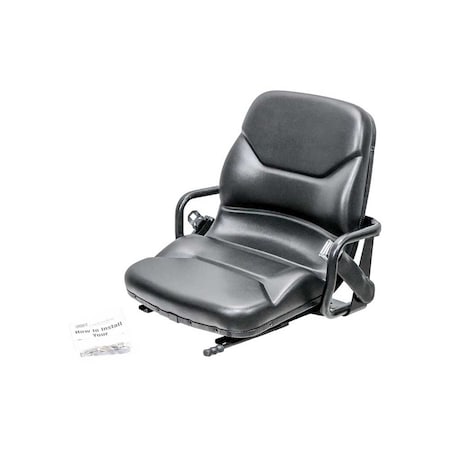 Uni Pro 171 Bucket Seat With Hip Restraints & Slide Rails Black Vinyl 8661