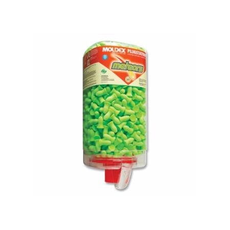 Moldex PlugStation Earplug Dispenser, Disposable Plastic Bottle, Foam Earplugs, Bright Green, Meteors 507-6875