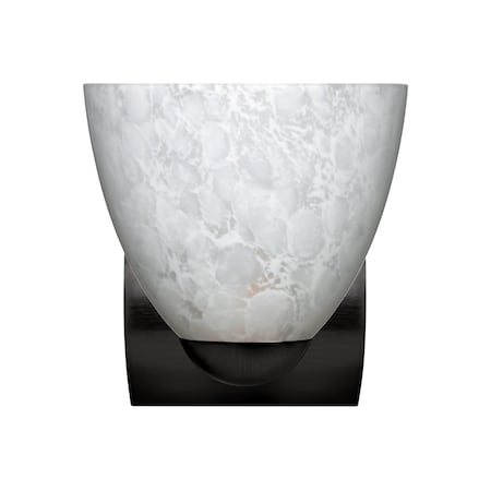 Besa Lighting Besa, Sasha Mini Sconce, Carrera, Black Finish, 1x60W E26 base 1WZ-757219-BK