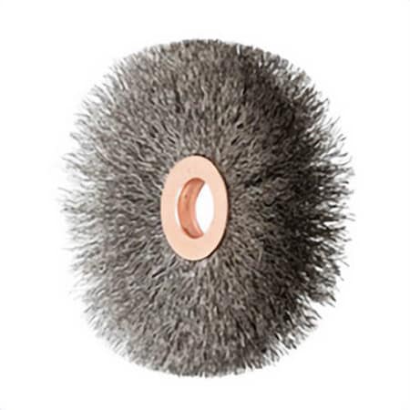 Pferd Small dia Tube Center Wheel Brush, 3 in dia Brush, 5/8 in W Face 81586