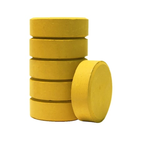 Jack Richeson Large Tempera Cakes, 2.25 x 0.68 in., Yellow Ochre, 6PK 1591461