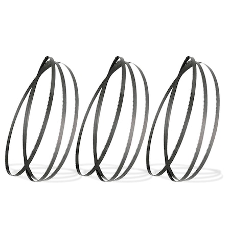 Powertec 59-1/2 in L, 1/4 in W, 14 TPI, High Carbon Steel, 0.014 in Thick, 3 PK 13103-P3N