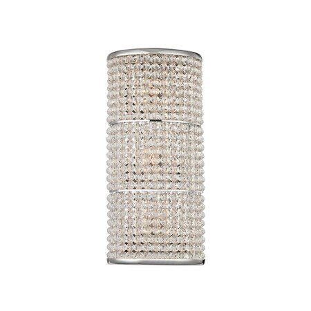Hudson Valley Lighting Sherrill 3 Light Wall Sconce 14.75 In. Polished Nickel 1023-PN