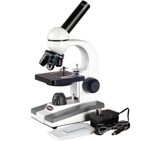 Amscope M148 Biological Science Student Monocular Compound Microscope 40X-640X Magnification M148A