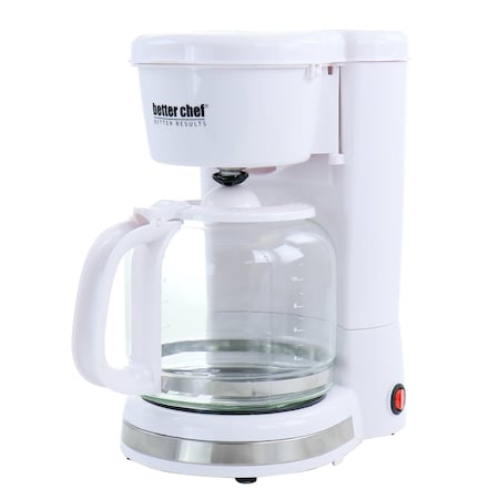Better Chef 12 Cup 900 Watt Coffee Maker in White IM-115W