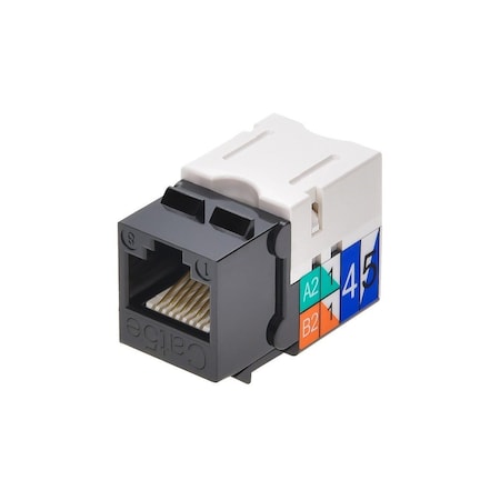 Monoprice Datacom Jack, Cat5, Punch Down, Black 5370