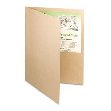 Earthwise By Oxford Earthwise 100 Percent Recycled Paper Twin-Pocket Portfolio Natural 78542