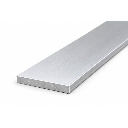 Brunner Aluminum Flat Bar 1" x 1/16", 6063-T5 12 Feet Satin Anodized B216 S12