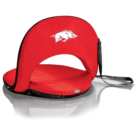 Picnic Time Family Of Brands NCAA Arkansas Razorbacks Oniva Stadium Seat - Reclining Bleacher Seat with Back Support 626-00-100-034-0