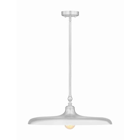 Z-Lite Camden Brushed Nickel 1 Light Pendant 2308P24-BN