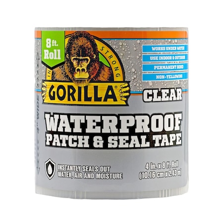 Gorilla Glue 4in x 8 ft. Waterproof Patch and Seal Tape - Clear MROPSTC