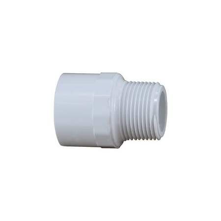 Midland Industries ADAPTER 1-1/2IN SLIP 1-1/2IN MPT PVC 55754