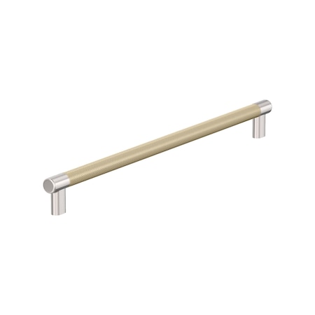 Amerock Esquire 18 inch 457mm Center-to-Center Polished Nickel/Golden Champagne Appliance Pull BP54041PNBBZ