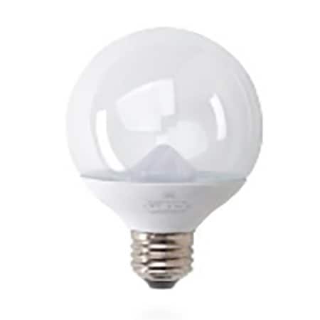 Ge Industrial Solutions LED Bulb, Globe, G16.5 Lamp, 25 W Equivalent, E12 Lamp Base, Dimmable, Frosted, 2PK 28280