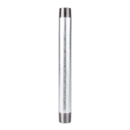 Stz Industries 3/4 in. MIP each X 3/4 in. D MIP Galvanized Steel 9 in. L Nipple 303U34X9