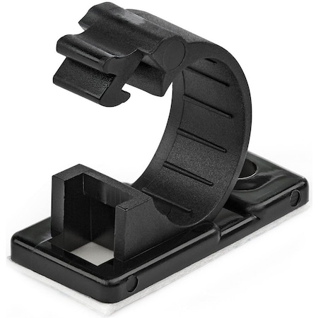 Startech.Com Cable Clip, Nylon 6/6, 0.47 in Bundle Dia., Black, 0.70 in L CBMCC2