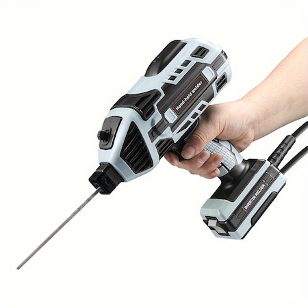 Edendirect Compact Handheld Electric Welding Machine - Portable Mini Inverter Welder, Gray, US Plug, 110-130V IR-SCHJ01