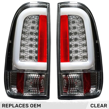 Recon 08-16 F250/F350/F450/F550 OLED TAILLIGHTS-CLEAR LENS DRIVE/PASS 264293CL