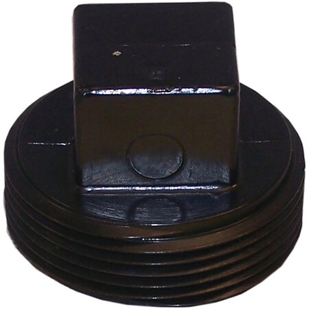 Canplas Threaded Plug, 1-1/2 in, MNPT, ABS, Black, SCH 40 Schedule 103051SBC