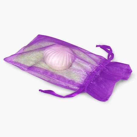 Nashville Wraps Purple Organza Favor Bags, 6x10, 10PK B95343