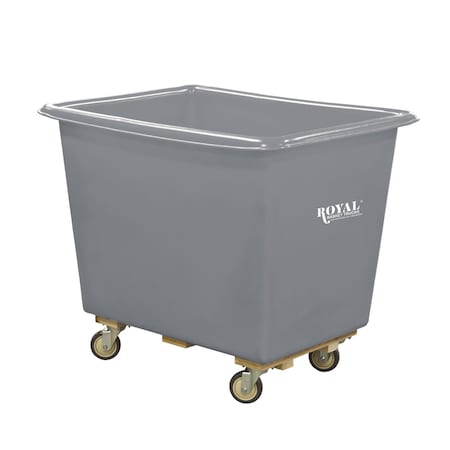 Royal Basket Trucks Cube Truck, Gray, Polyurethane G08-GRX-PTA-4UNN