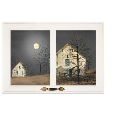 Still of the Night 4 White Framed Print Wall Art