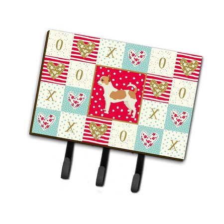 Carolines Treasures 6 x 2 x 9 in. Chihuahua Love Leash or Key Holder CK5920TH68