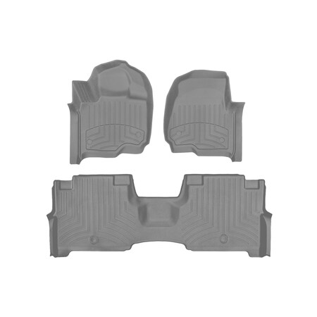Weathertech Grey, Front and Rear FloorLiner HP 461295-1-7IM