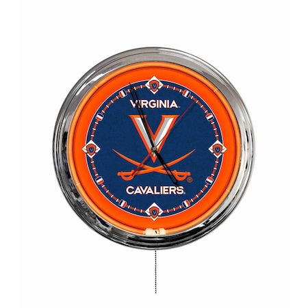 Holland Bar Stool University of Virginia 16 LED Wall Clock ClkL16