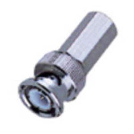 Dynamicfunction RG59 BNC Male Twist on Connector, 50PK DY2588776